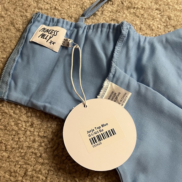 Princess Polly Jorja Top Blue - Picture 7 of 8